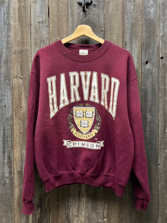 Vintage Harvard Sweatshirt -M/L-Customize Your Embroidery Wording