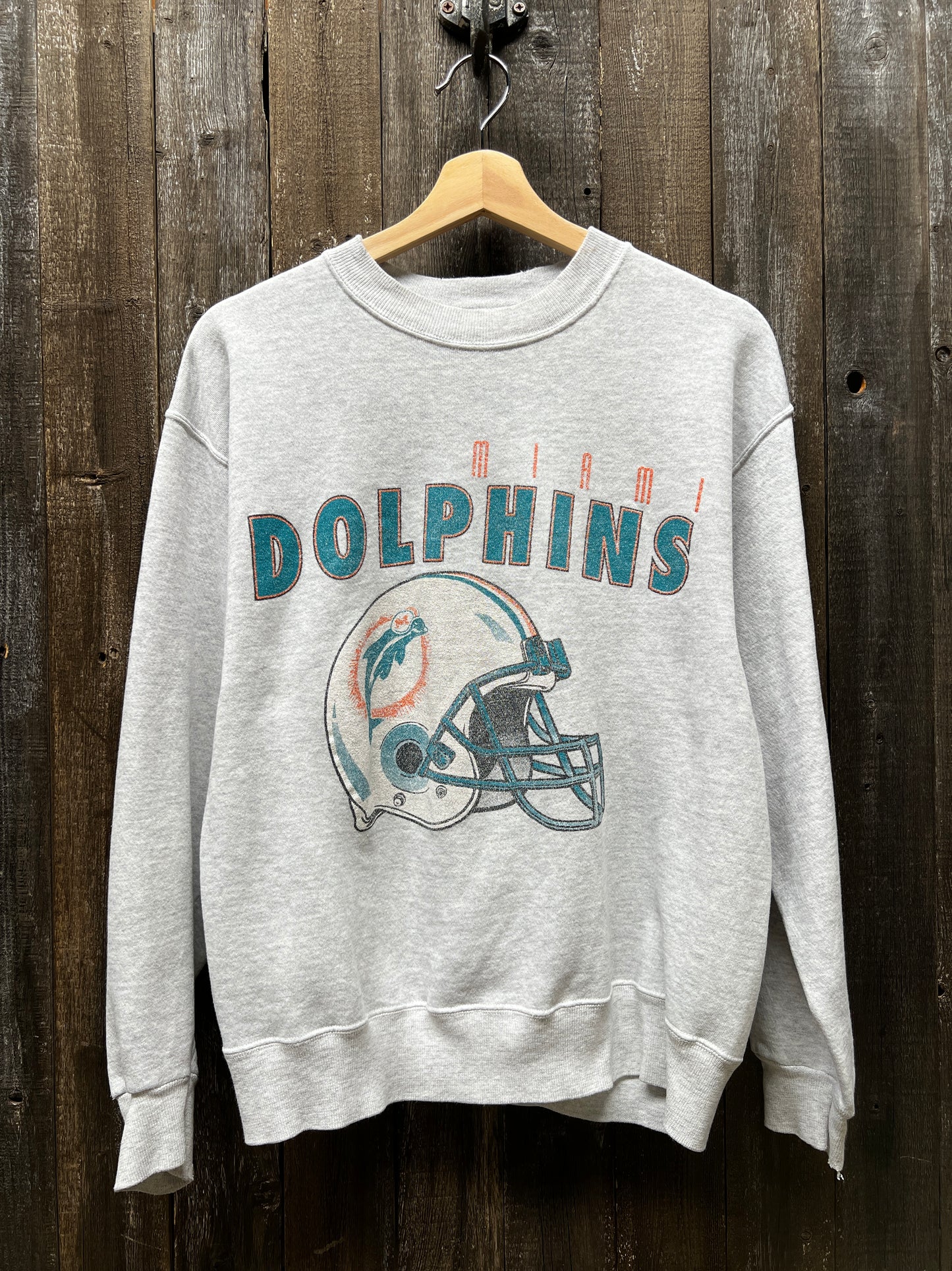 Vintage Miami Dolphins Sweatshirt -M-Customize Your Embroidery Wording