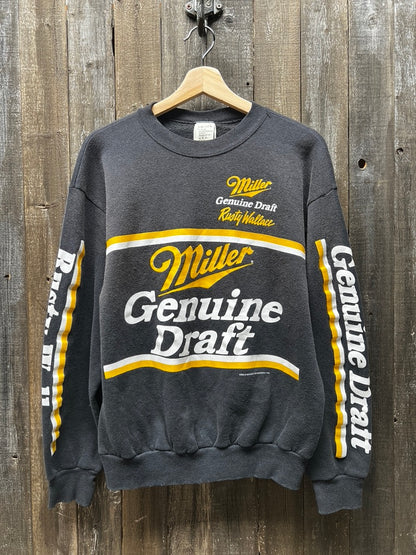 Vintage Miller Sweatshirt-M -Customize Your Embroidery Wording