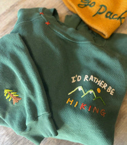 I'd Rather Be Hiking Sweatshirt (7Colors)