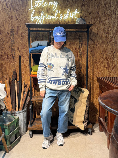 Vintage Dallas Cowboys Sweatshirt -XL-Customize Your Embroidery Wording