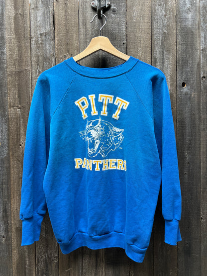 Vintage Pitt  Sweatshirt -S-Customize Your Embroidery Wording