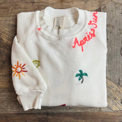 ALLOVER SUMMER LOGO SWEATS -Customize Your Embroidery Wording(12 Colors)