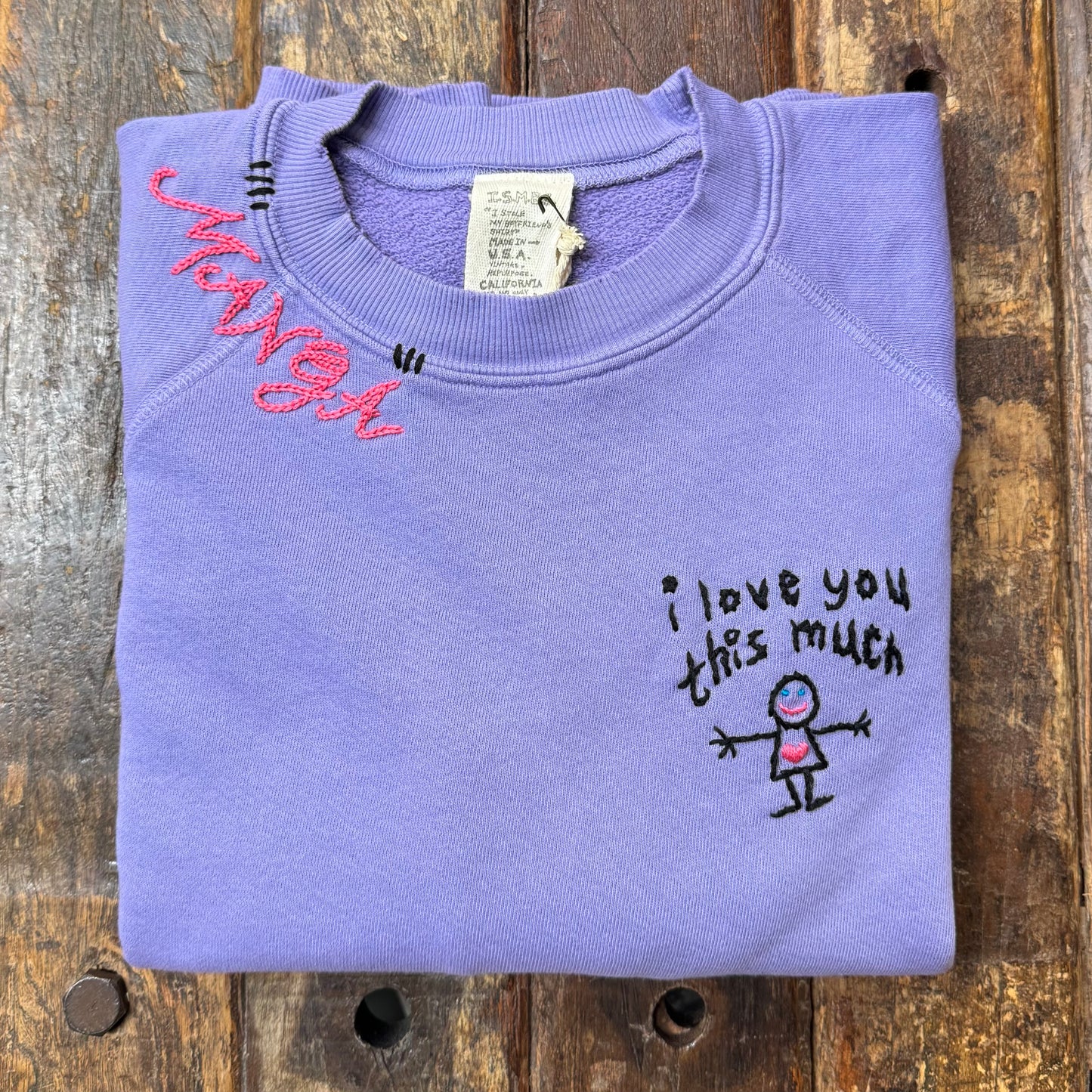 I love you this much Sweatshirt (17Colors)