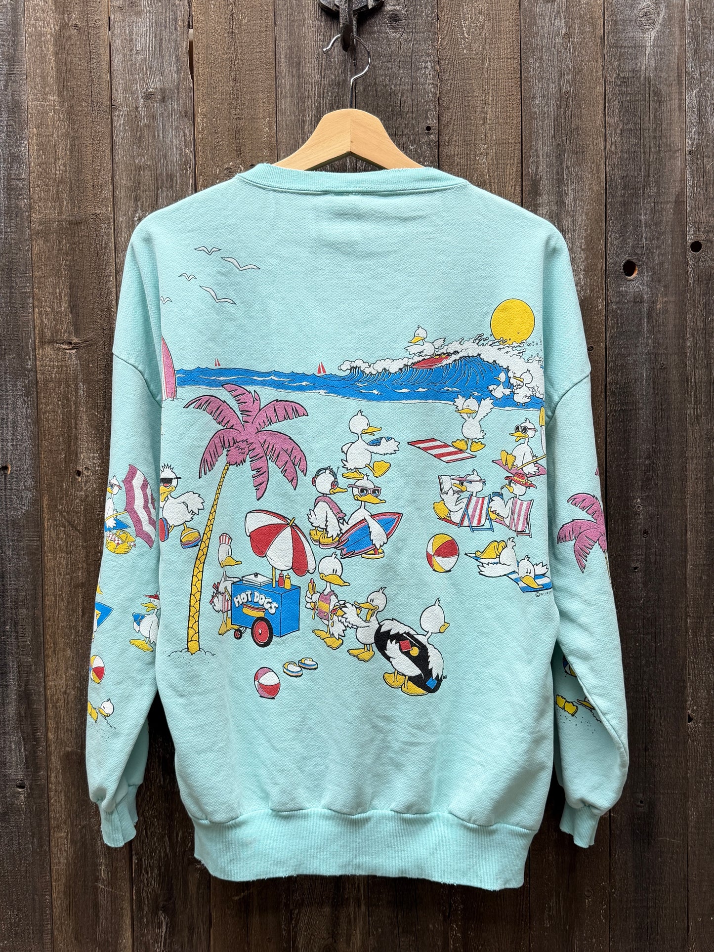 Vintage Allover Sweatshirt -OS-Customize Your Embroidery Wording