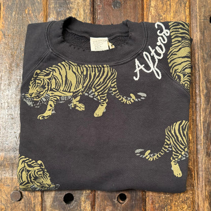 Animal Print Allover Graphic Sweatshirt -Customize Your Embroidery Wording (2 Colors)