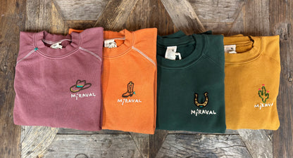 Choose Your Western Logo & Custom Wording Sweatshirt (21 Colors)