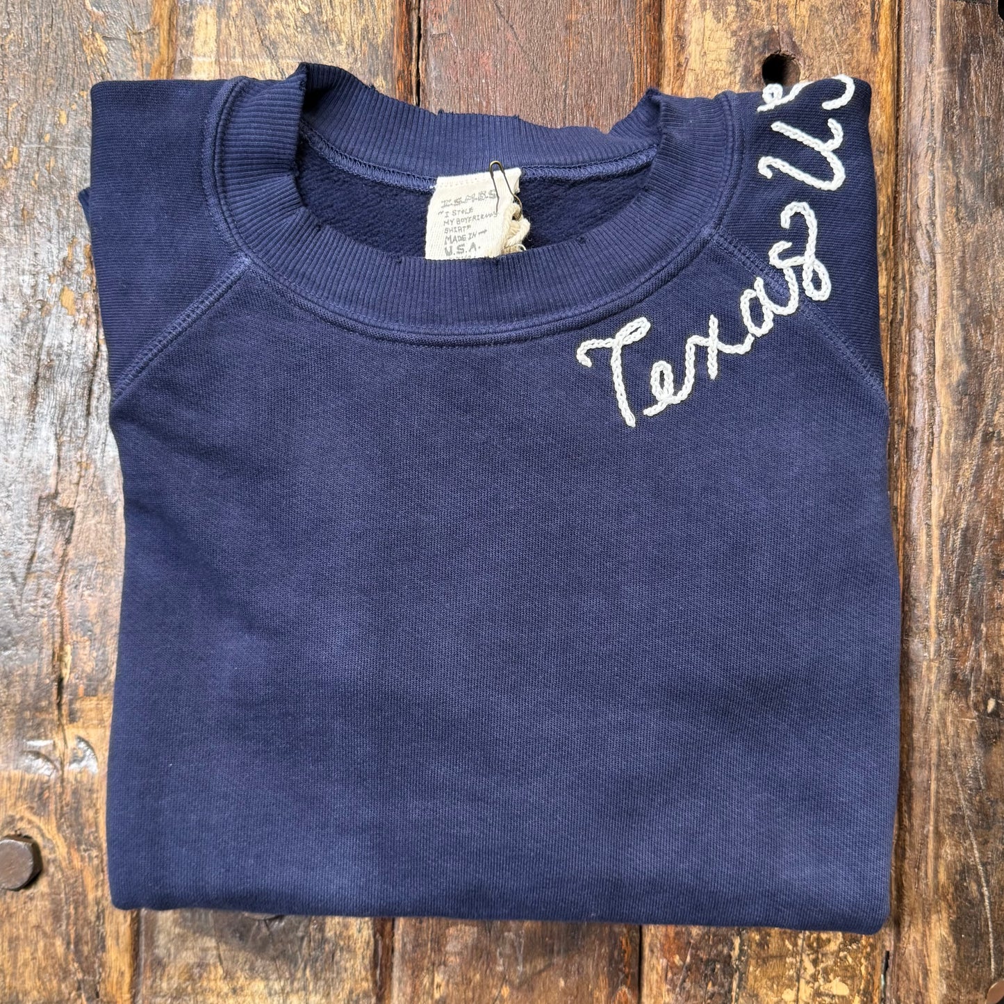 GEMSTONE SWEATSHIRT WITH PERSONALIZED HAND EMBROIDERY(5Colors)