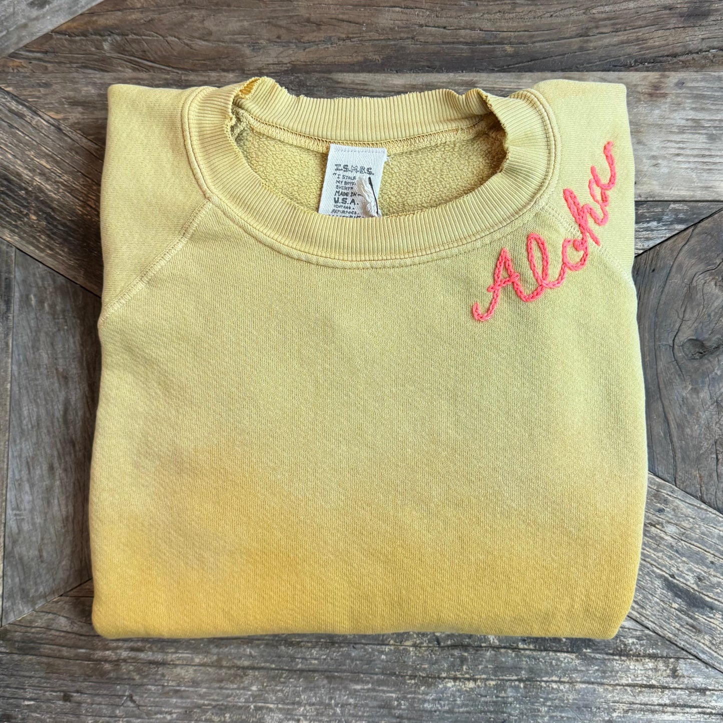 SUNRISE SWEATS WITH CUSTOM HAND EMBROIDERY