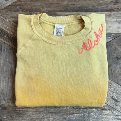 SUNRISE SWEATS WITH CUSTOM HAND EMBROIDERY