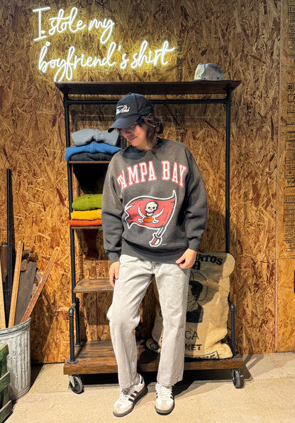 Vintage Tampa Bay Sweatshirt -S-Customize Your Embroidery Wording