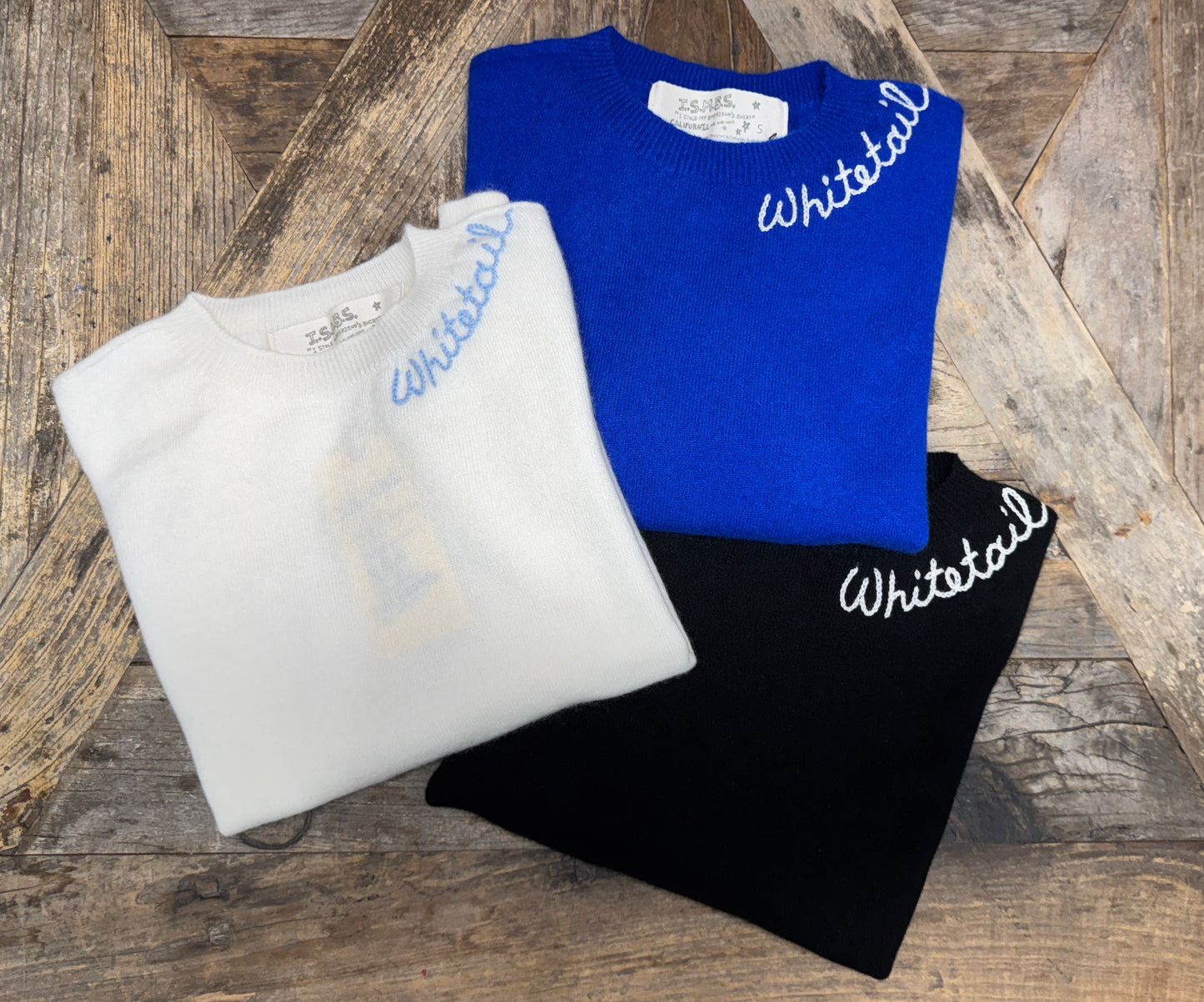 100% Cashmere Sweater - Customize Your Embroidery Wording(12 Colors)