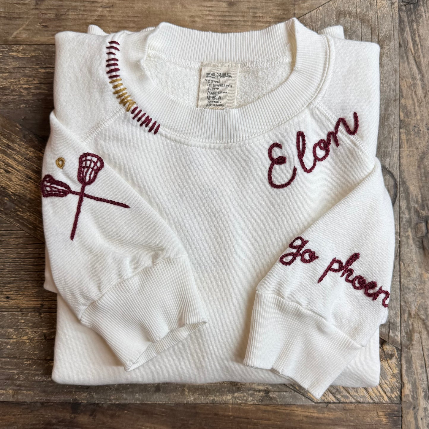 SPORTS TEAM PERSONALIZED HAND EMBROIDERY (21Colors)