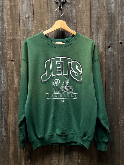 Vintage New York Jets Sweatshirt -M-Customize Your Embroidery Wording
