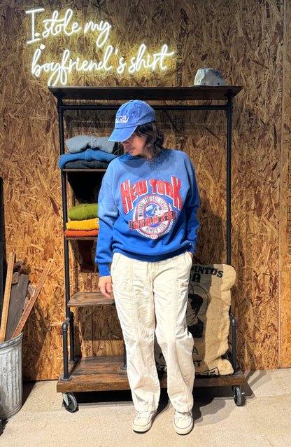 Vintage New York Giants Sweatshirt -M/L-Customize Your Embroidery Wording