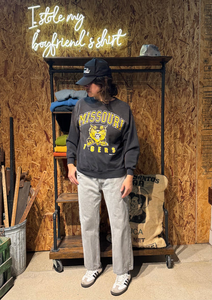Vintage Missouri Tigers Sweatshirt -S-Customize Your Embroidery Wording