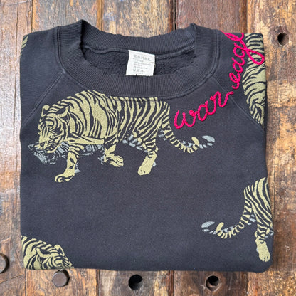 Animal Print Allover Graphic Sweatshirt -Customize Your Embroidery Wording (2 Colors)