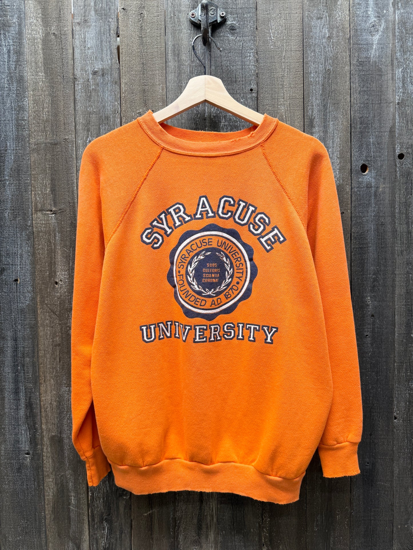 Vintage Syracuse Sweatshirt -M/L-Customize Your Embroidery Wording