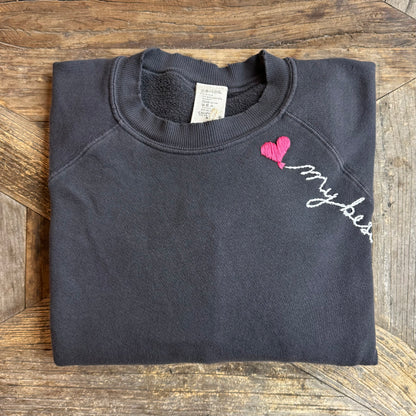 ❤️balloon w/ Personalized Hand Embroidery Sweatshirt (21 Colors)
