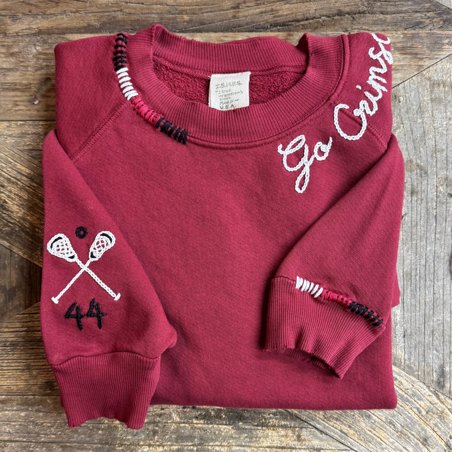 SPORTS TEAM PERSONALIZED HAND EMBROIDERY (21Colors)
