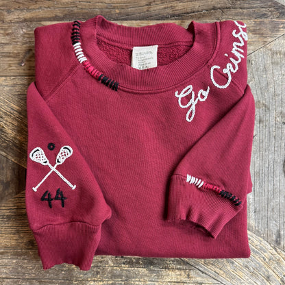 SPORTS TEAM PERSONALIZED HAND EMBROIDERY (21Colors)
