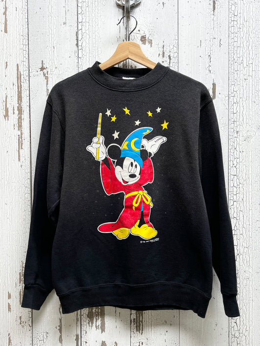 Vintage Mickey Sweatshirt-S- Customize Your Embroidery Wording