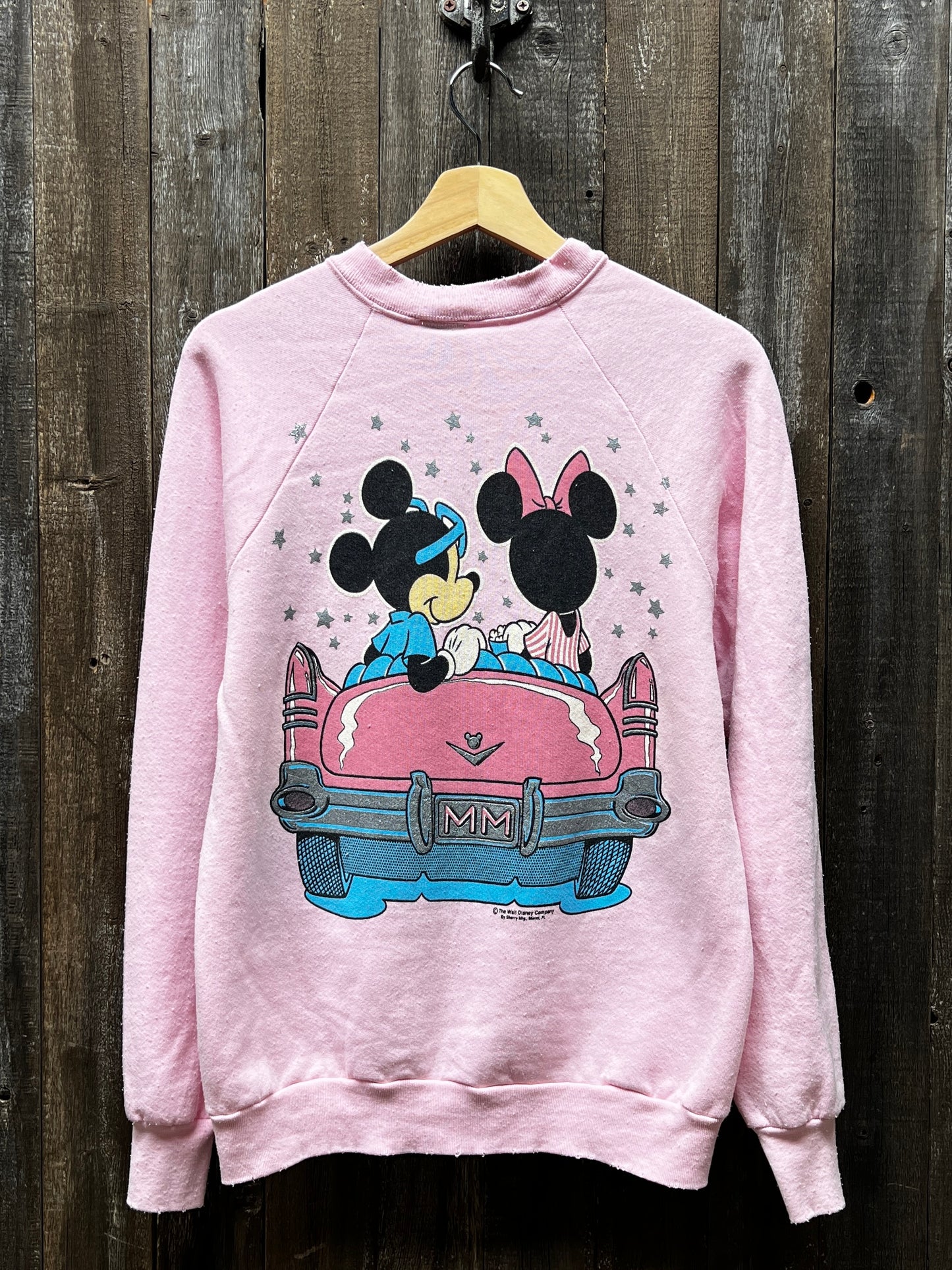 Vintage Mickey & Minnie Sweatshirt-S/M- Customize Your Embroidery Wording