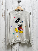 ALL MY HEART Vintage Mickey Sweatshirt-L- Customize Your Embroidery Wording