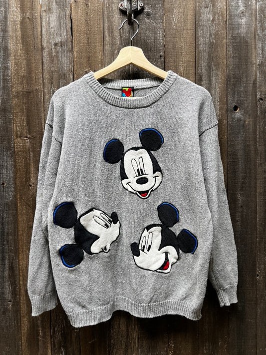 Vintage Mickey Sweater-M-Customize Your Embroidery Wording