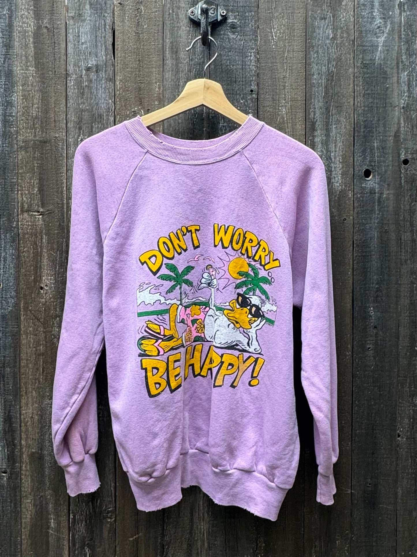 Vintage Don't Worry Be Happy Sweatshirt-M/L