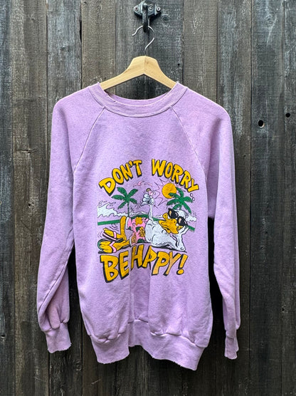 Vintage Don't Worry Be Happy Sweatshirt-M/L