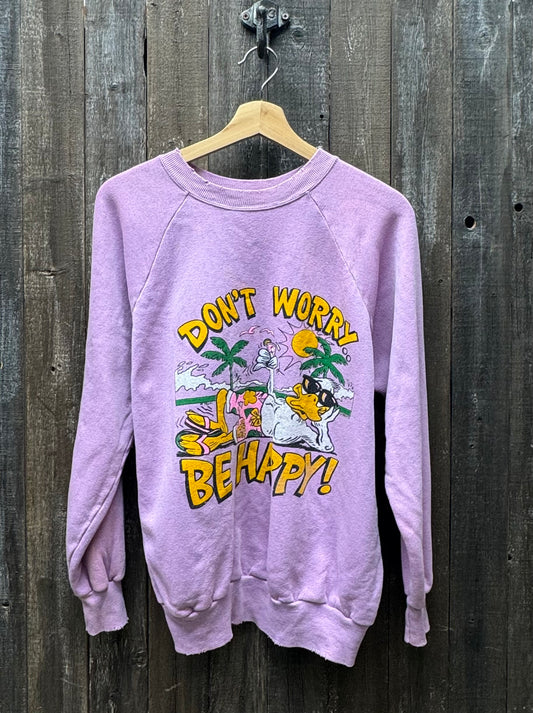 Vintage Don't Worry Be Happy Sweatshirt-M/L