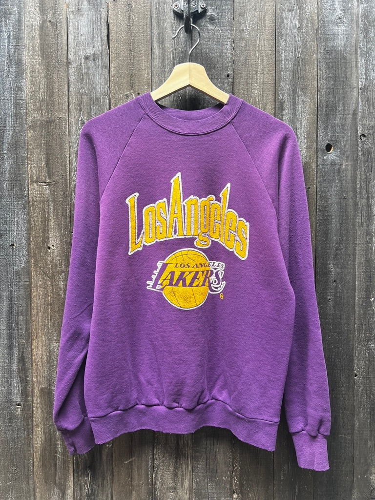 Vintage Lakers  Sweatshirt -M-Customize Your Embroidery Wording