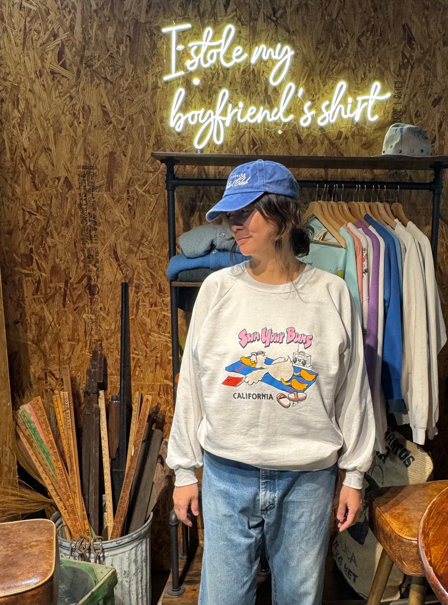 Vintage Sun Your Buns Sweatshirt-L/XL