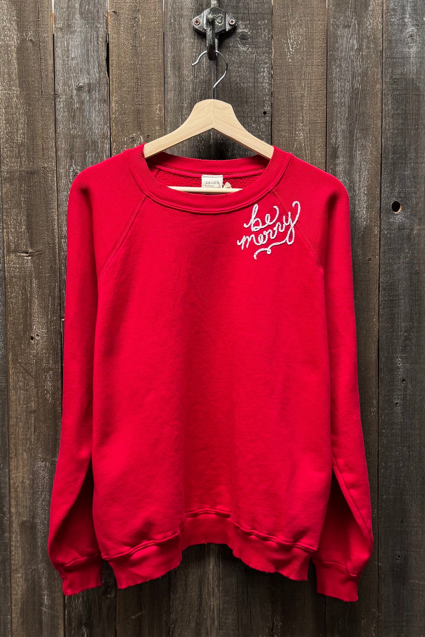 Be Merry Embroidery Sweatshirt(6Colors)