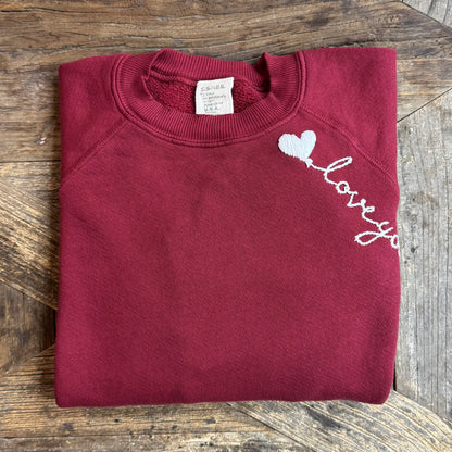 ❤️balloon w/ Personalized Hand Embroidery Sweatshirt (21 Colors)