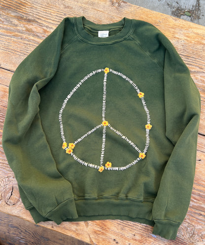 Peace with Mini Flower Patches  Sweatshirts (5Colors)