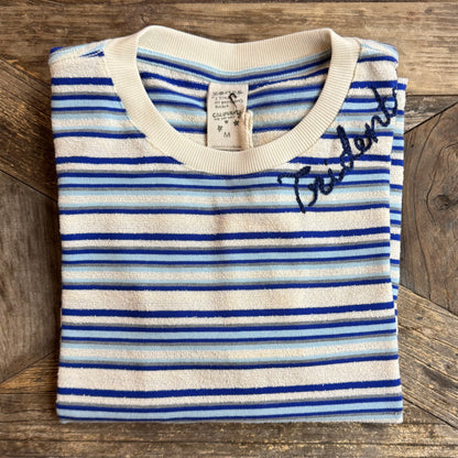 TERRY TEE -CUSTOM HAND EMBROIDERY(4 Colors)