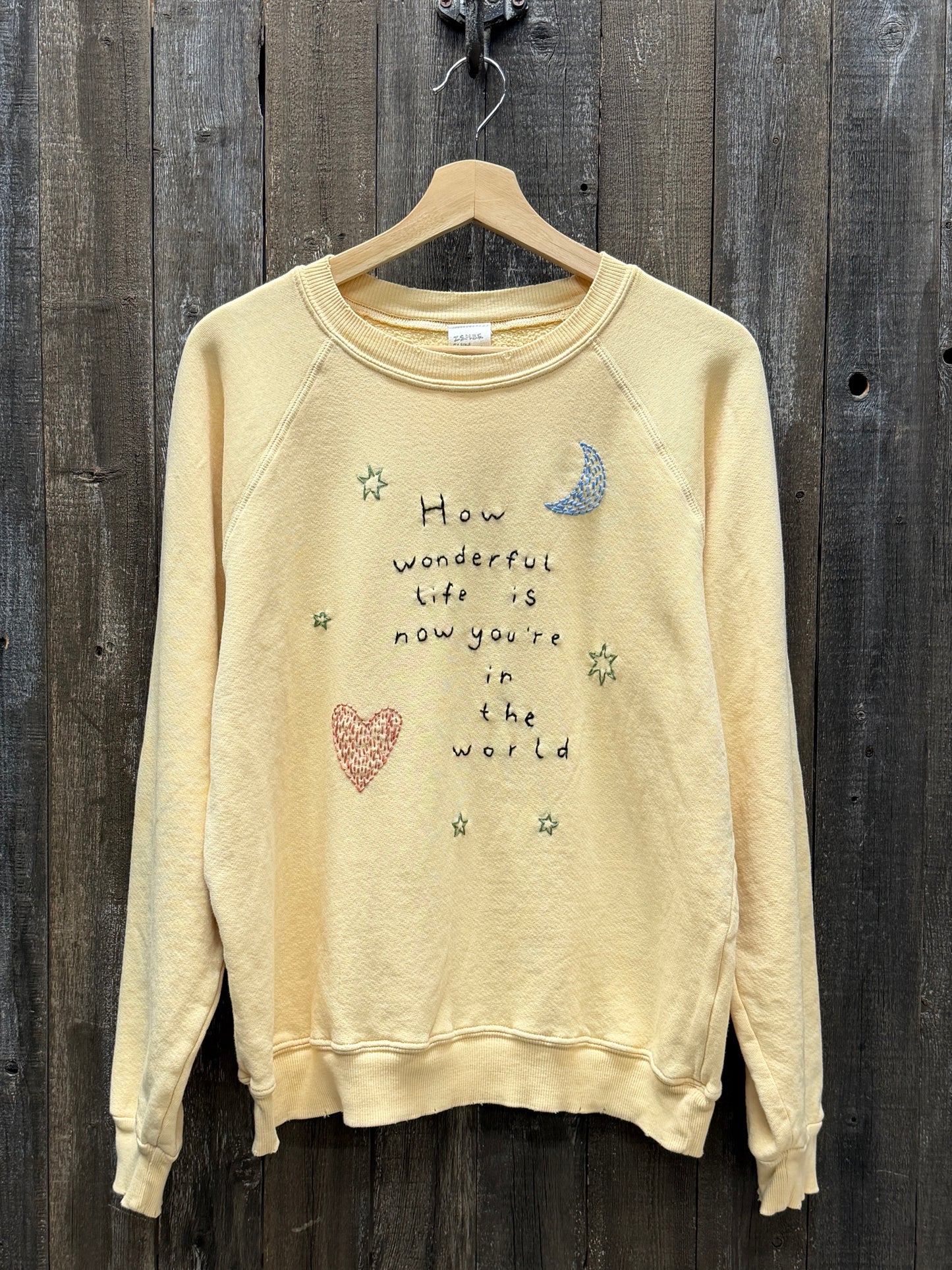 Life is Wonderful Sweatshirt-Customize w/ Favorite Lyrics or Quotes (16 Colors)