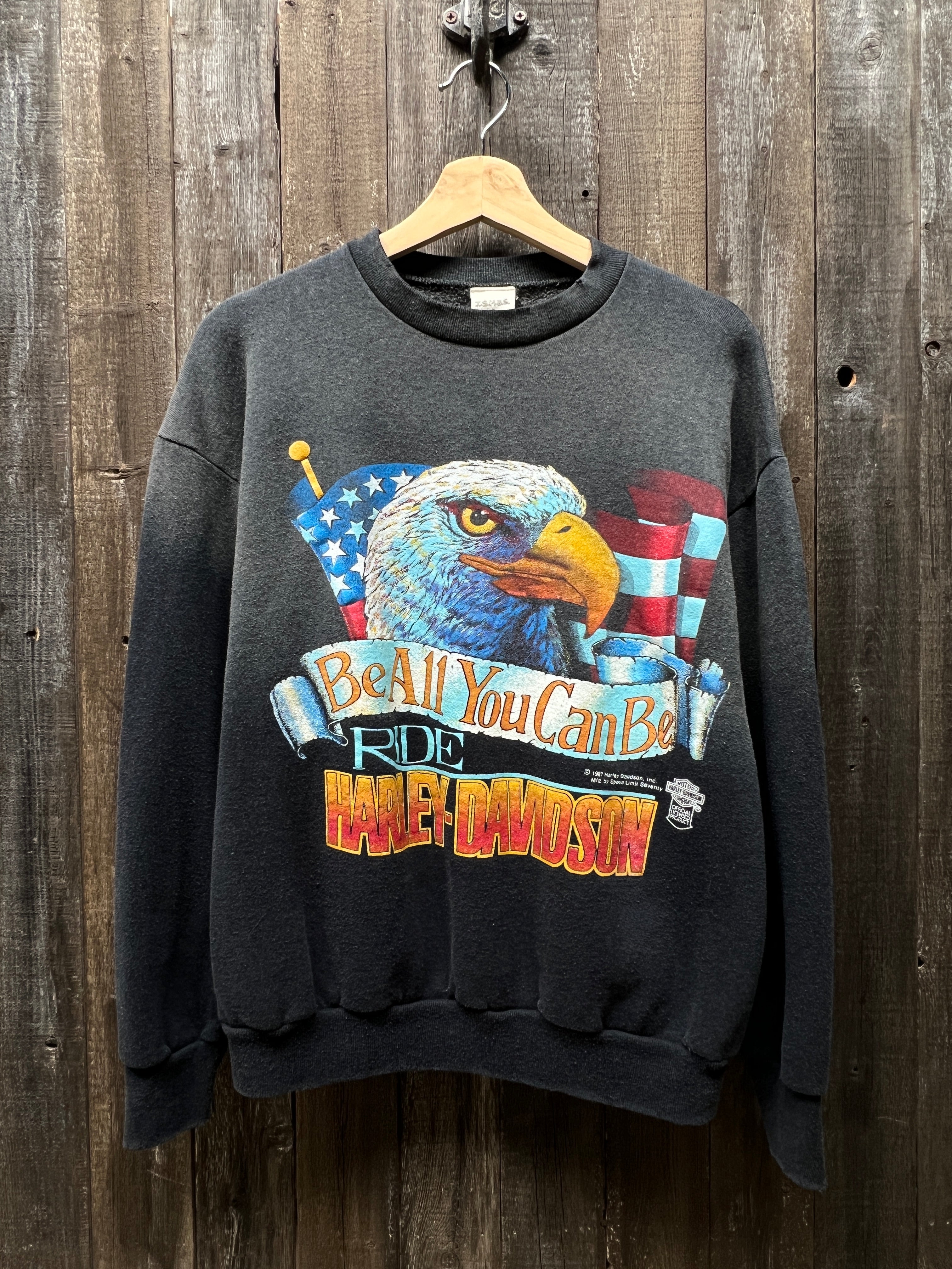 Vintage Harley Davidson Sweatshirt 1987 M I STOLE MY BOYFRIEND S SHIRT