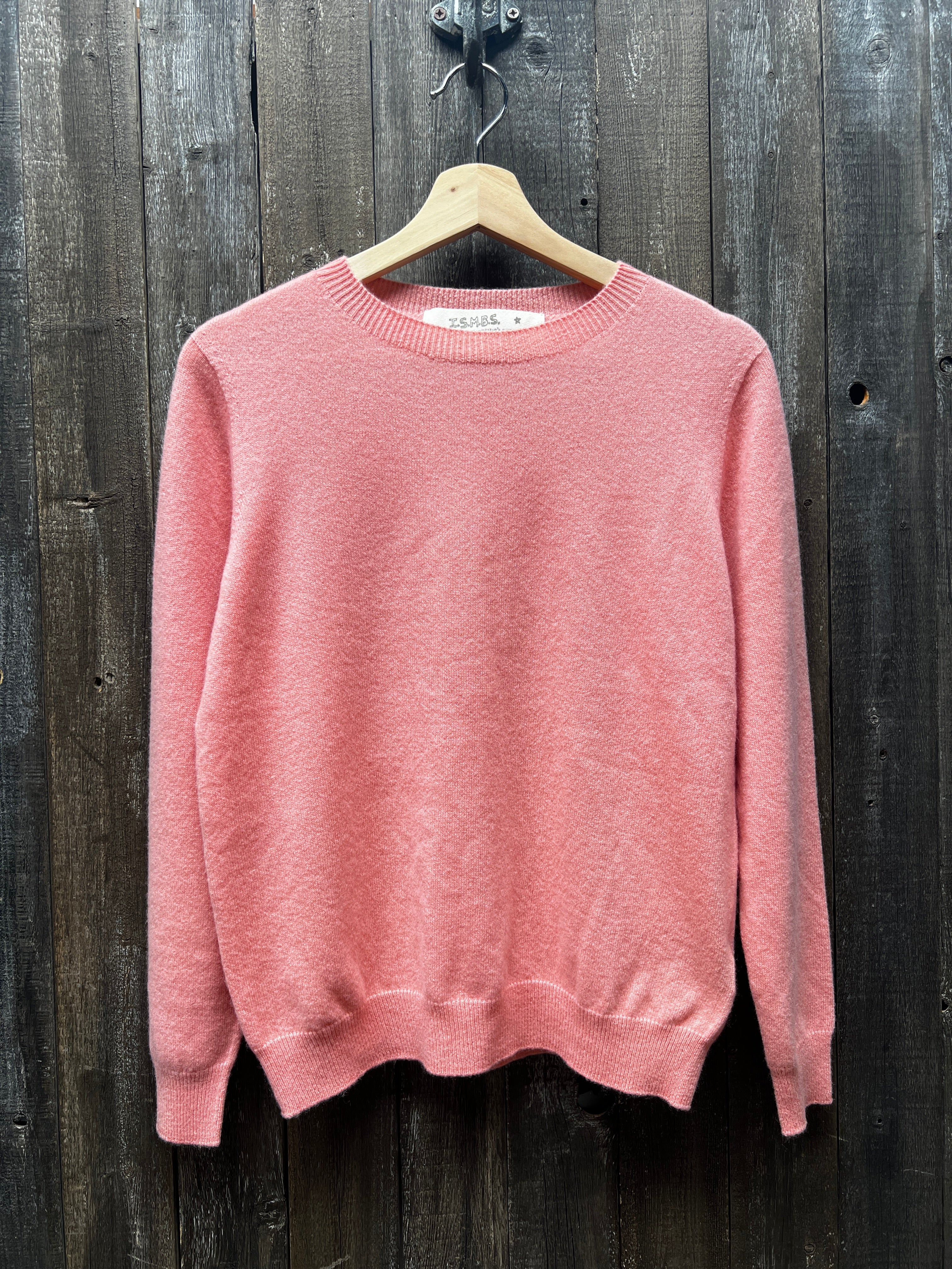 Frame NWT hot Criss Cross 100% Cashmere Sweater Rose Pink Size M