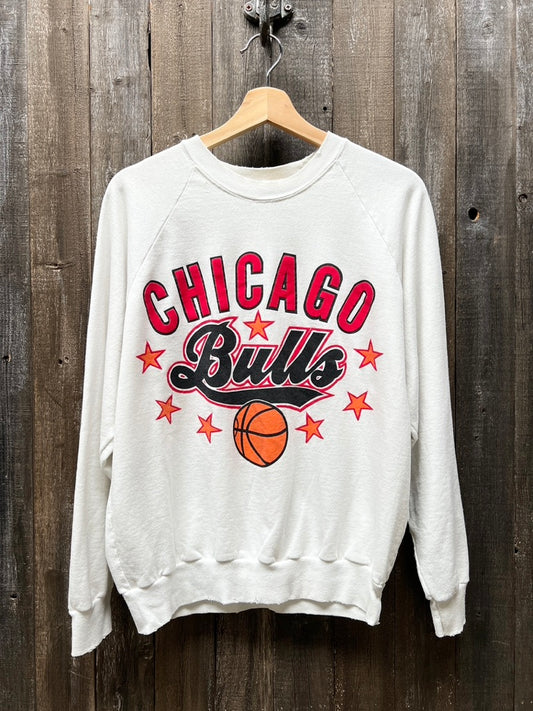 Chicago Bulls Sweatshirt -M/L-Customize Your Embroidery Wording