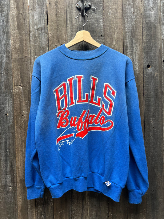 Vintage Buffalo Bills Sweatshirt -M-Customize Your Embroidery Wording