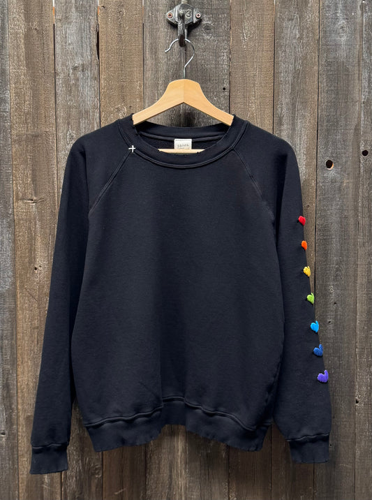 Rainbow Heart on Sleeve Sweatshirts (10Colors)