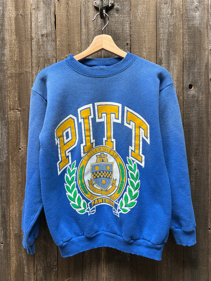 Vintage Pitt  Sweatshirt -M-Customize Your Embroidery Wording