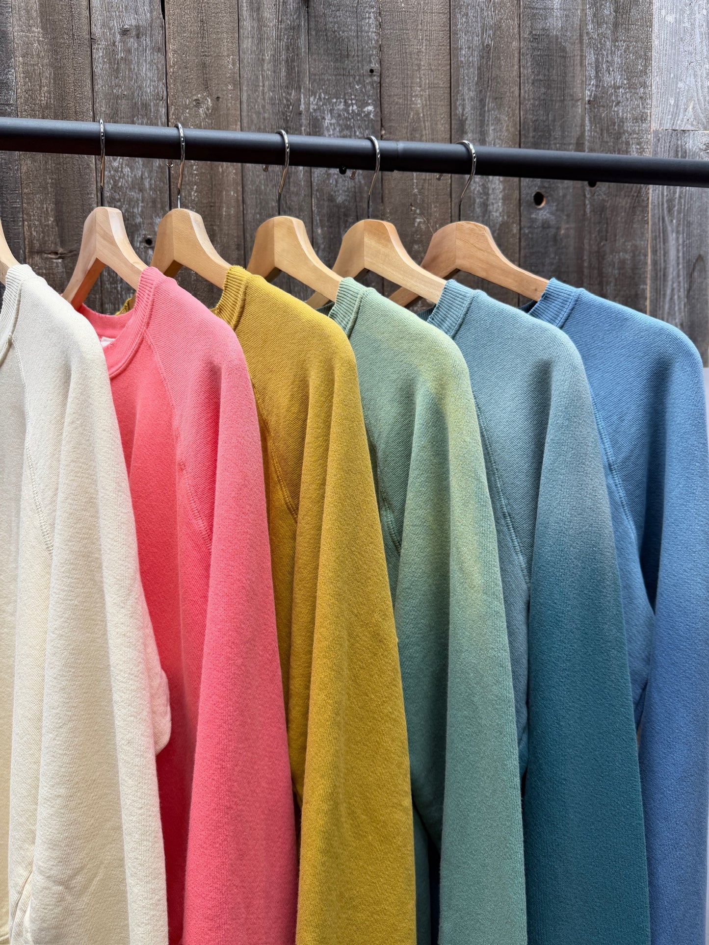 CUT & SEW PEDAL BLOOM SWEATSHIRT WITH CUSTOM HAND EMBROIDERY(6 Colors)