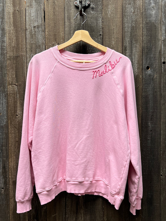 MALIBU Sweatshirt-Pink-L