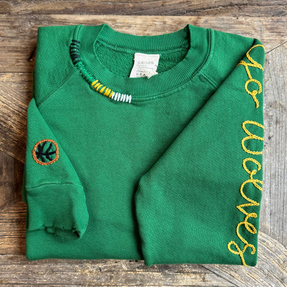 SPORTS TEAM HAND CUSTOM EMBROIDERY ON SLEEVE(20Colors)