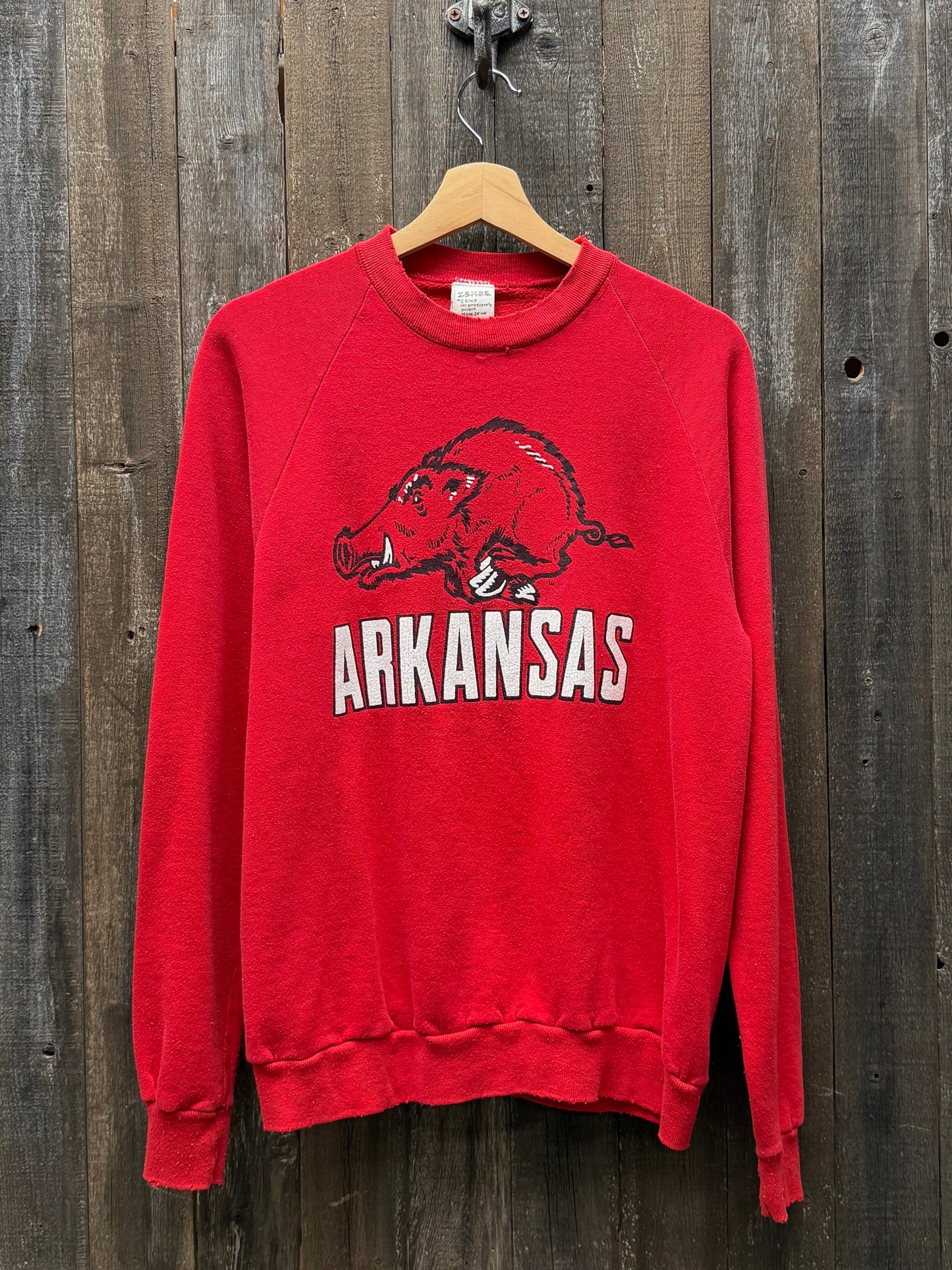 Vintage Arkansas Sweatshirt -S-Customize Your Embroidery Wording