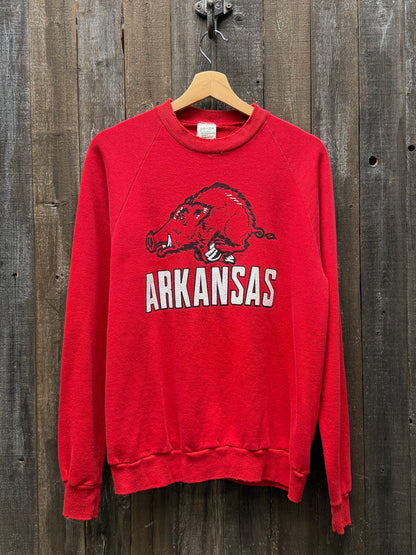 Vintage Arkansas Sweatshirt -S-Customize Your Embroidery Wording